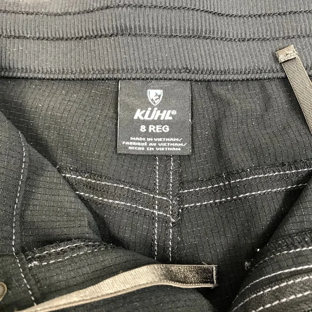 KUHL Ripstop Hiking Pant Women 8 Black Light Outdoor Travel Camping Gorpcore - Picture 11 of 11